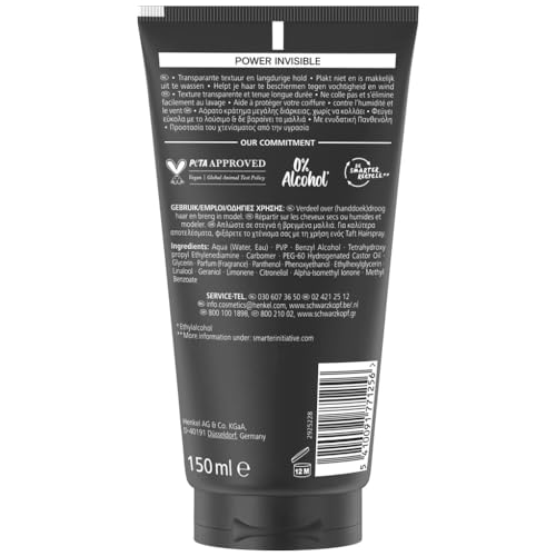 TAFT Schwarzkopf Taft Gel Power Invisible not stick Hold 5-150ml x 2 Gel