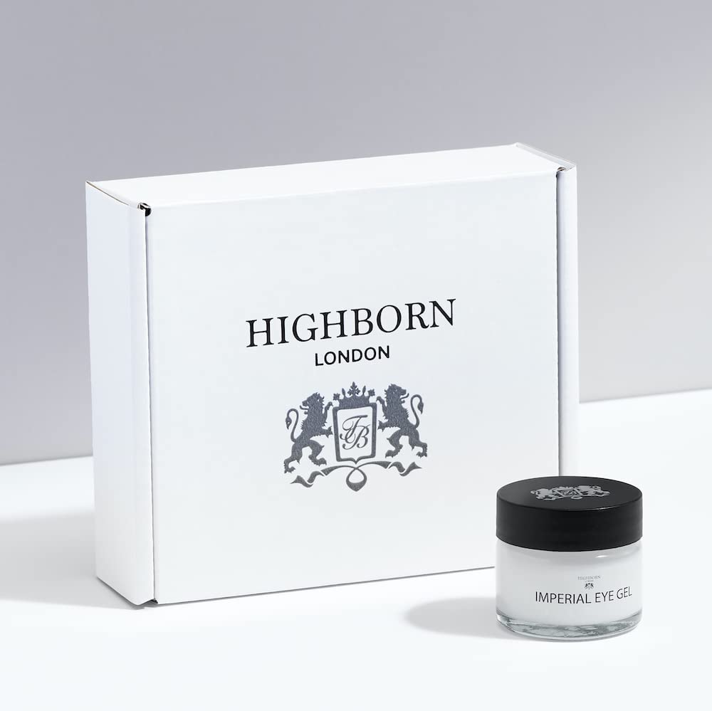 HighBorn London Eye Gel for Dark Circles and Puffiness - Natural Anti Aging Cream with Plant Collagen, Aloe Vera & Arnica