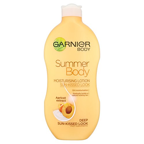 Garnier Summer Body Gradual Self Tan Moisturiser Dark, Hydrating Tanning Lotion for a Glowing Sunkissed Tan 400ml