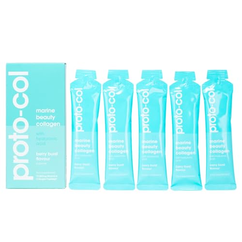 Proto-Col Taster Pack- 5 x 30ml Proto-col Premium 10,000mg Marine Collagen Sachets with Hyaluronic Acid, Vitamin C, UK Made, Premium Sourced, High Absorbtion, Skin Health, Hydration & Anti-Aging Support.