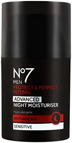 Anti-wrinkle Moisturiser For Men No7 Men Protect & Perfect Intense - ADVANCED Night Moisturiser - Anti Ageing - Sensitive - 50ml