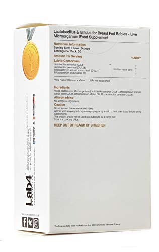 Pro-Ven Proven Probiotics Lactobacillus & Bifidus for Breast Fed Babies - Full of Lab4 Friendly Bacteria