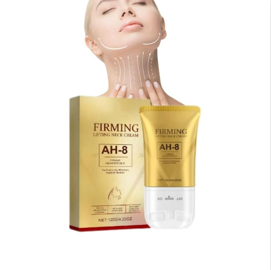 FHRKZZ AH-8 Firming Neck Cream with Acetyl Hexapeptide-8 & Ceramide NP – Anti-Aging, Reduce Wrinkles Chin, Lifting, Tightens Sagging Skin, Hydrates & Smooths Neck & Décolleté —— 120g