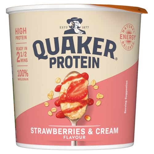 Quaker Oats High Protein Strawberries & Cream Porridge Pot 59g