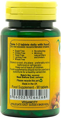 Veganicity Vitamin D3 400iu (10µg) : Vitamin D General Health & Joint Supplement: 90 Vegan Tablets, in a Planet-Friendly 99% Recycled Pot