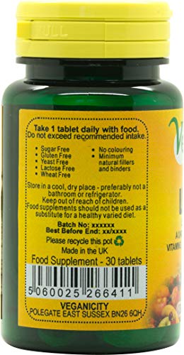 Veganicity Liver Kind : One-a-Day Multi Nutrient Supplement for Liver Support : 30 Tablets