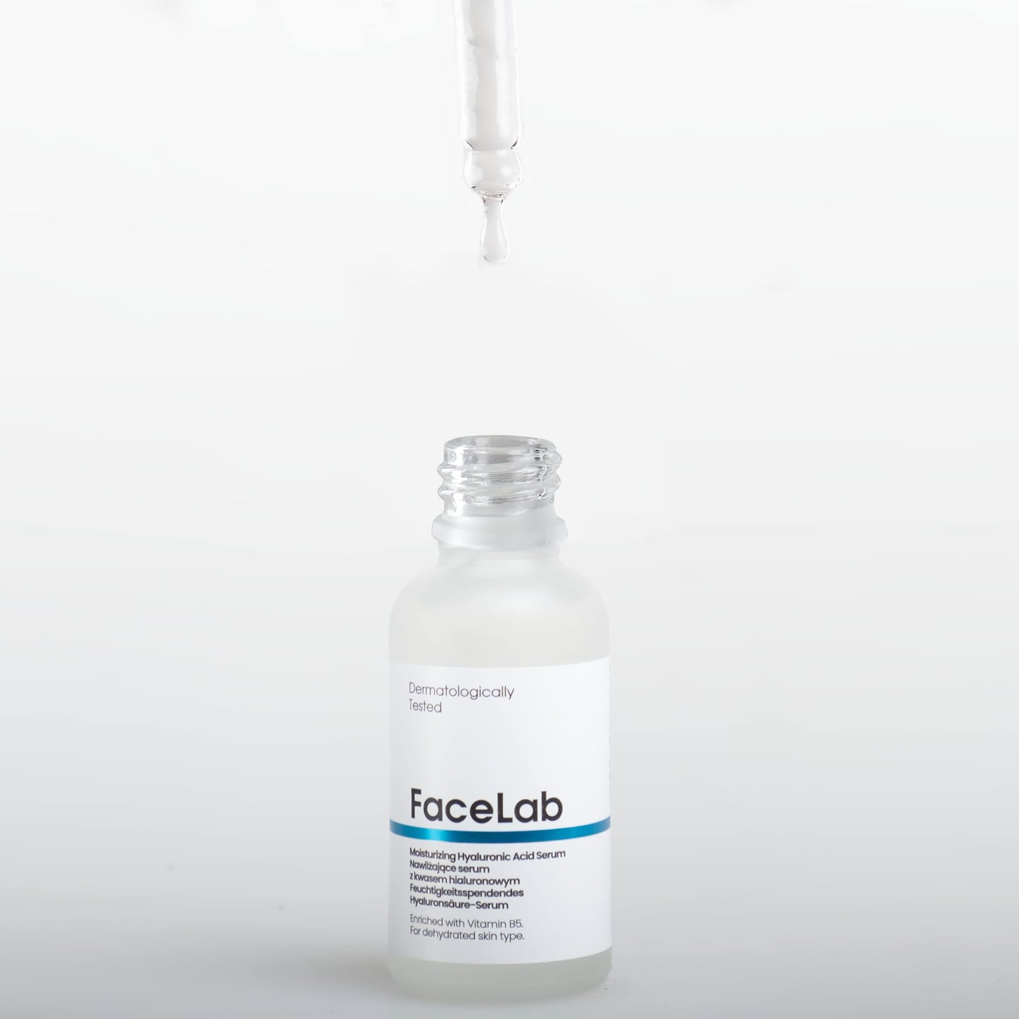 FaceLab Hyaluronic Acid Serum, Deep Hydration, Anti-Aging, Reduces Fine Lines and Wrinkles, Soothes Irritated Skin, Improves Texture, for All Skin Types, 30ml