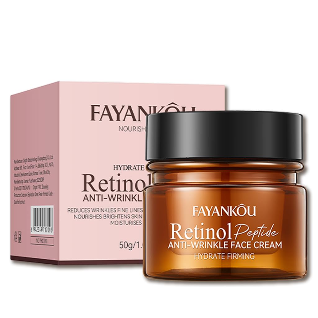 YUYUE-YY Retinol Cream, Retinol Night Cream Anti Wrinkle Face Cream, Face Moisturizer for Women, Reduce Fine Lines Lifting and Firming Cream with Hyaluronic Acid Anti Wrinkle Deep Hydration Cream for Women