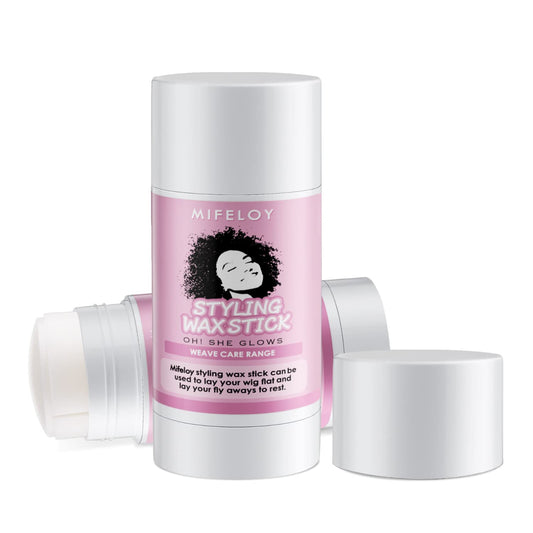 Mifeloy Hair Wax Stick 113g, Hair Pomade Tamer for Smoothing Flyaways Edge Control Taming Frizz Hair, Lasting Styling Cream Gel, Women Slick Back Hair Glue Stick, Mini Bed Head Waxes Stick for Wig