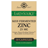 Solgar® EarthSource Food-Fermented Koji Zinc 25mg - Pack of 30 - Immune System Support - Supports Healthy Skin, Hair and Nails