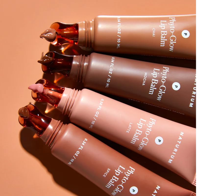 Naturium Phyto-Glow Lip Balm | With Shea Butter & Squalane, Sheer Tinted Colour | 10 ml, Spice