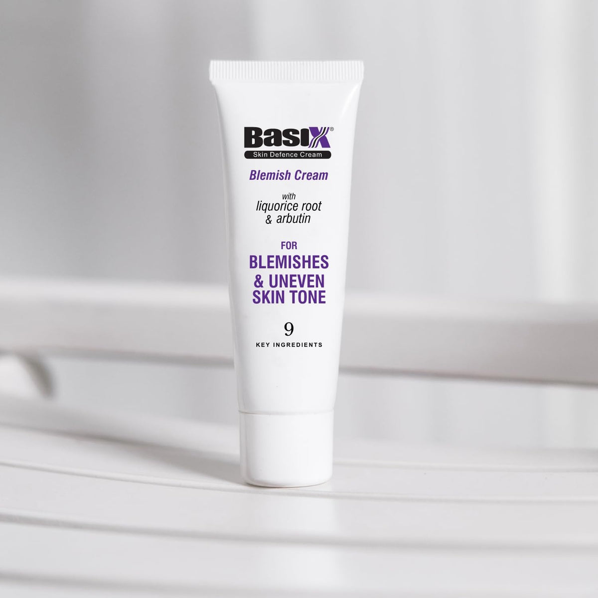 Basix Skin Defence Cream Blemish Cream with Liquorice and Arbutin for Fading Blemishes, Liver Spots and Uneven Skin Tone - 75ml
