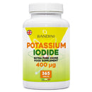 Bandini® Iodine 400mcg | 365 Vegan Tablets | 1+ Year Supply | High Strength Potassium Iodide Supplement 400µg pro Tablet | High Potency Pure Iodine Easy-Swallow Micro-Tablets | Non-GMO & Gluten Free