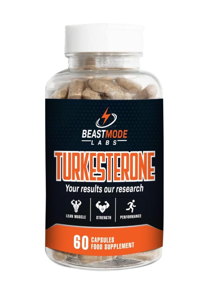 Generic Turkesterone 60 caps 500mg Daily - Natural Anabolic Supplement for Enhanced Muscle Growth and Performance- Boost Circulation, Performance & Muscle Recovery - Pure Active Ingredient
