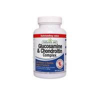 Natures Aid Glucosamine and Chondroitin Complex, with Vitamin C, Rosehip, Ginger and Turmeric, 180 Capsules,package may vary