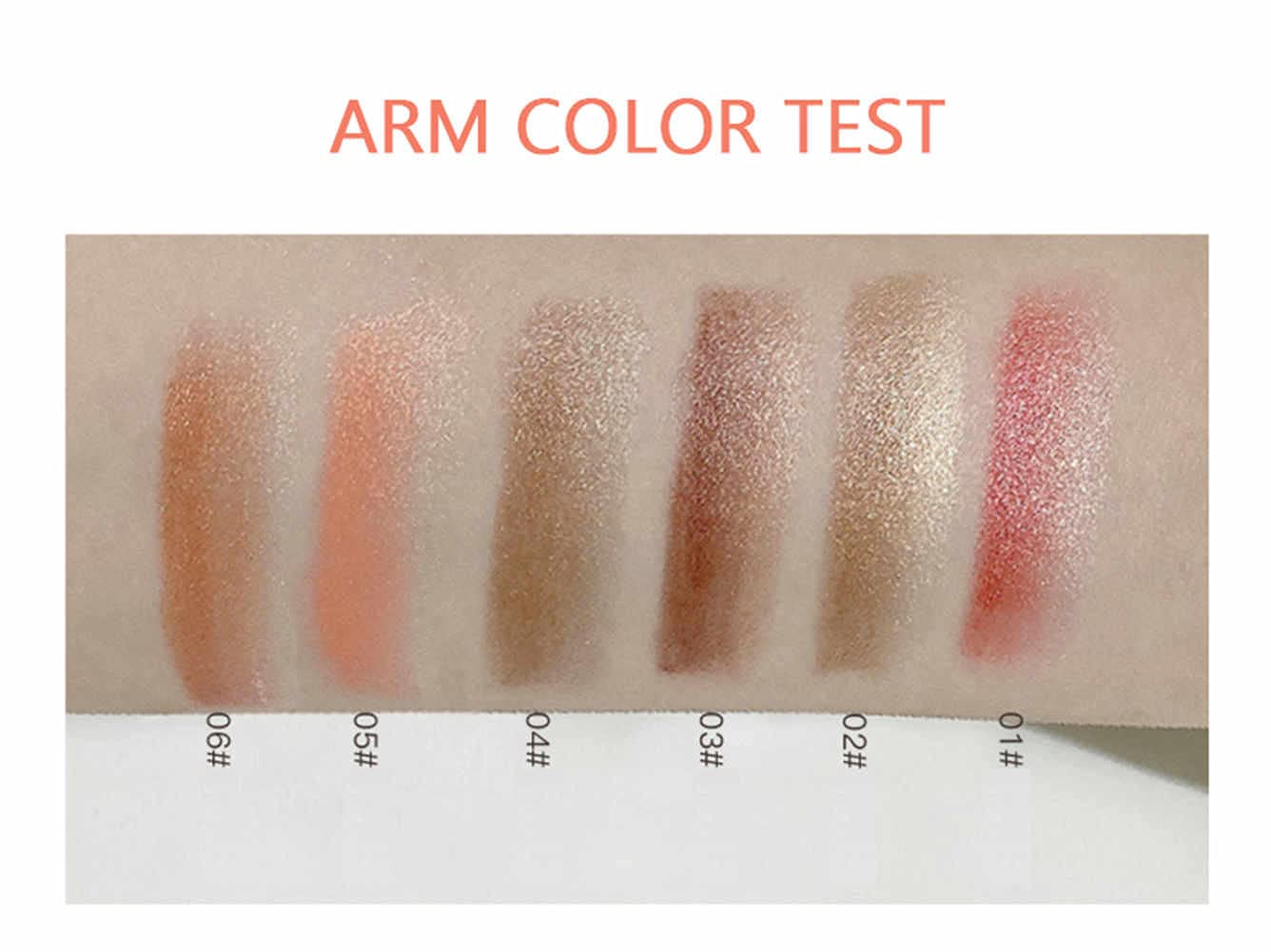 6 Pcs Double Colors Eyeshadow Stick Rotating Upgraded Glitter Gradient Eyeshadow Stick Long Lasting Waterproof Shimmer Cream Eyeshadow Stick Set