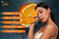 Ved Vitamin C & D3 Liquid Food Supplement for Adults - High Strength Vitamin D & Vitamin C per Dose- Support for Joints, Muscles & Immunity - Vegetarian - Orange Flavour (33 Days Supply)