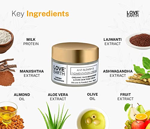 Generic Anti-Blemish & Anti-Pigmentation Cream with Aloe Vera & Vitmain E for Reducing Acne, Pimples, & Skin Brightening 50gm