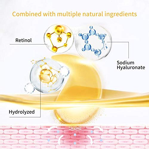 60 (30 pairs) Lanbena Retinol Hyaluronic Acid Collagen Hydra-Gel Eye Pads/Patches – Reduce Fine Lines and Wrinkles Dark Eyes, Eye Bags, Black Bags, Crows Feet, Smoother Fresher Looking Eyes and Skin