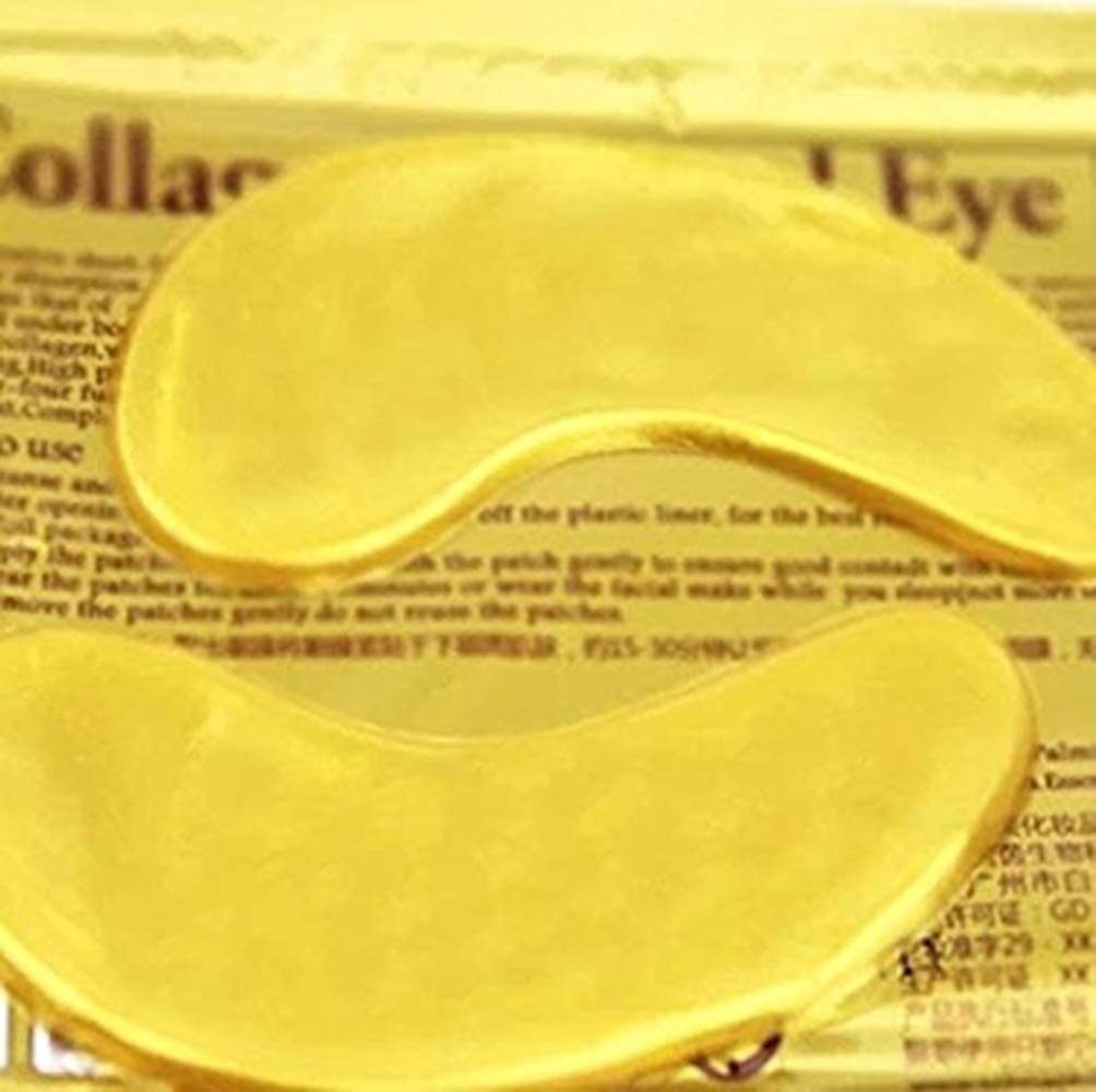 NYKKOLA' Hitece Anti Aging Crystal 24K Gold Powder Gel Collagen Eye Masks Sheet Patch (10 Pairs) by Hitece