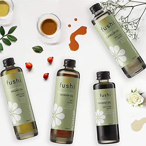 Fushi Wellbeing Organic Tamanu Oil Fresh-Pressed, Antioxidant & Vitamin E, Best for Scars, Blemishes, Damaged Hair, Manufactured in the UK, 50 ml