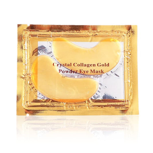 OVALA 5 Pairs Crystal Collagen 24k Gold Premium Under Eye Gel Pad Face Mask Anti Aging Wrinkle, Hydrating, Skincare, Soothing, Puffy Eyes Treatment Facial Moisturiser