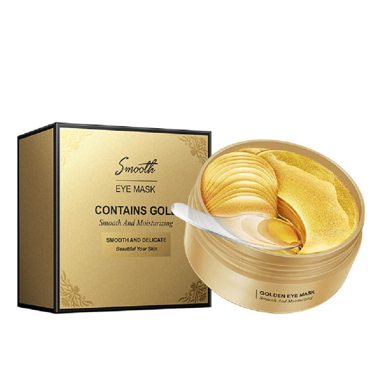 24 Gold Under Eye Masks, Gold Collagen Eye Masks for Puffy Eyes, Under Eye Gel Patches for Dark Circles, Anti Wrinkle, Skincare, Look Younger and Less Tired, Moisturize Your Skin