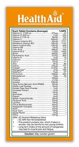 HealthAid Healthy Mega - Prolong Release - 90 Vegetarian Tablets