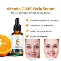 YUYUE-YY Vitamin C Serum, Face Serum for Women With 20% Vitamin C, Shinning & Antioxidant Serum, Powerful Antioxidant Protection, Brighter & Smoother Skin, includes Hyaluronic Acid for Women and Men