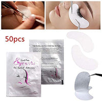 Exeton Eye Gel Pads - 50 Pairs of Eyelash Lash Extension Under Eye Gel Pads Lint Eye Patches with Smooth Front Side and Collagen Back Side