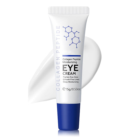 Generic Moisturizing Peptides Eye Treatment, Firming Under-Eye Formula, Revitalizing Caffeine Serum, Nourishing Cream for Puffiness & Shadows, Lightweight & Gentle Texture, Suitable for All Types