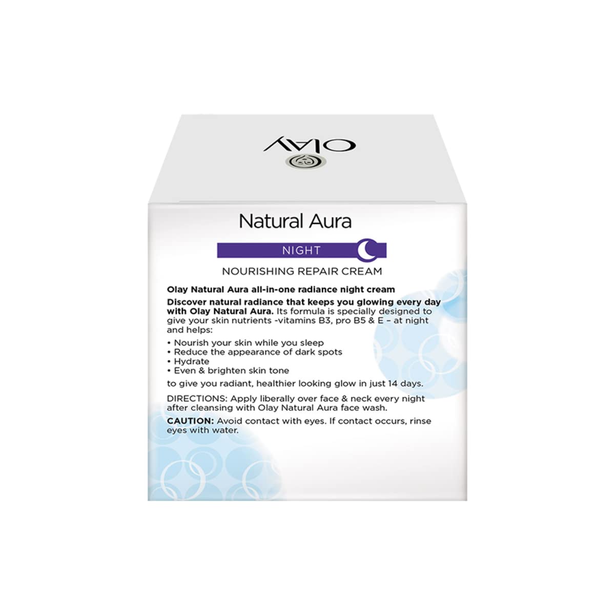 Olay OLAY NATURAL WHITE 7 IN ONE NIGHT NOURISHING REPAIR CREAM 50 GM
