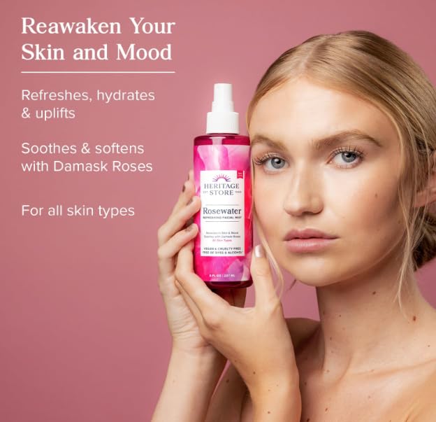 Generic Rosewater Refreshing Facial Mist, 237ml
