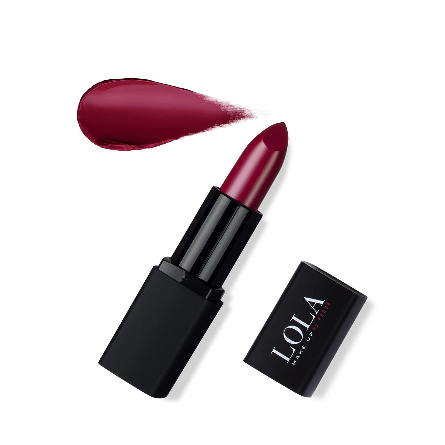 Lola Make Up by Perse Lola Make-Up Intense Colour Lipstick, Rich Pigmentation, Long Lasting, Enriched With Hyaluronic Acid, Vitamins And Mango Butter, Vegan No. 013 Cashmere Berry
