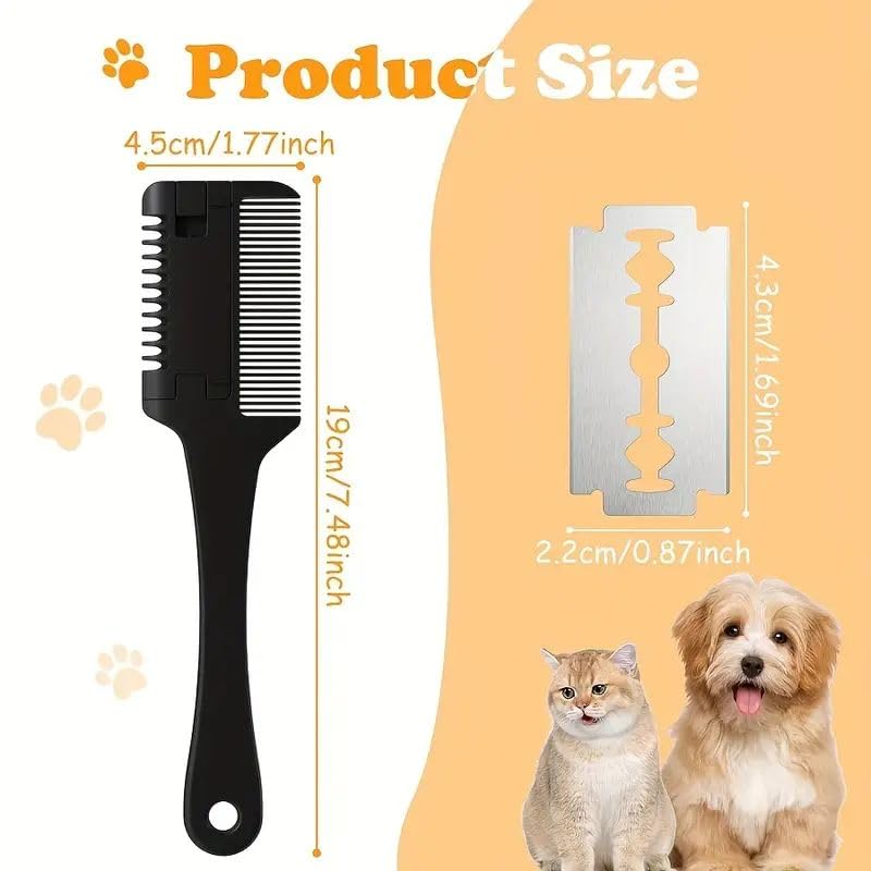 Generic Hair Razor Comb for Hair Thinning & Styling Comb | Double Sided Hairdressing Tool for Barbers and Hairdressers