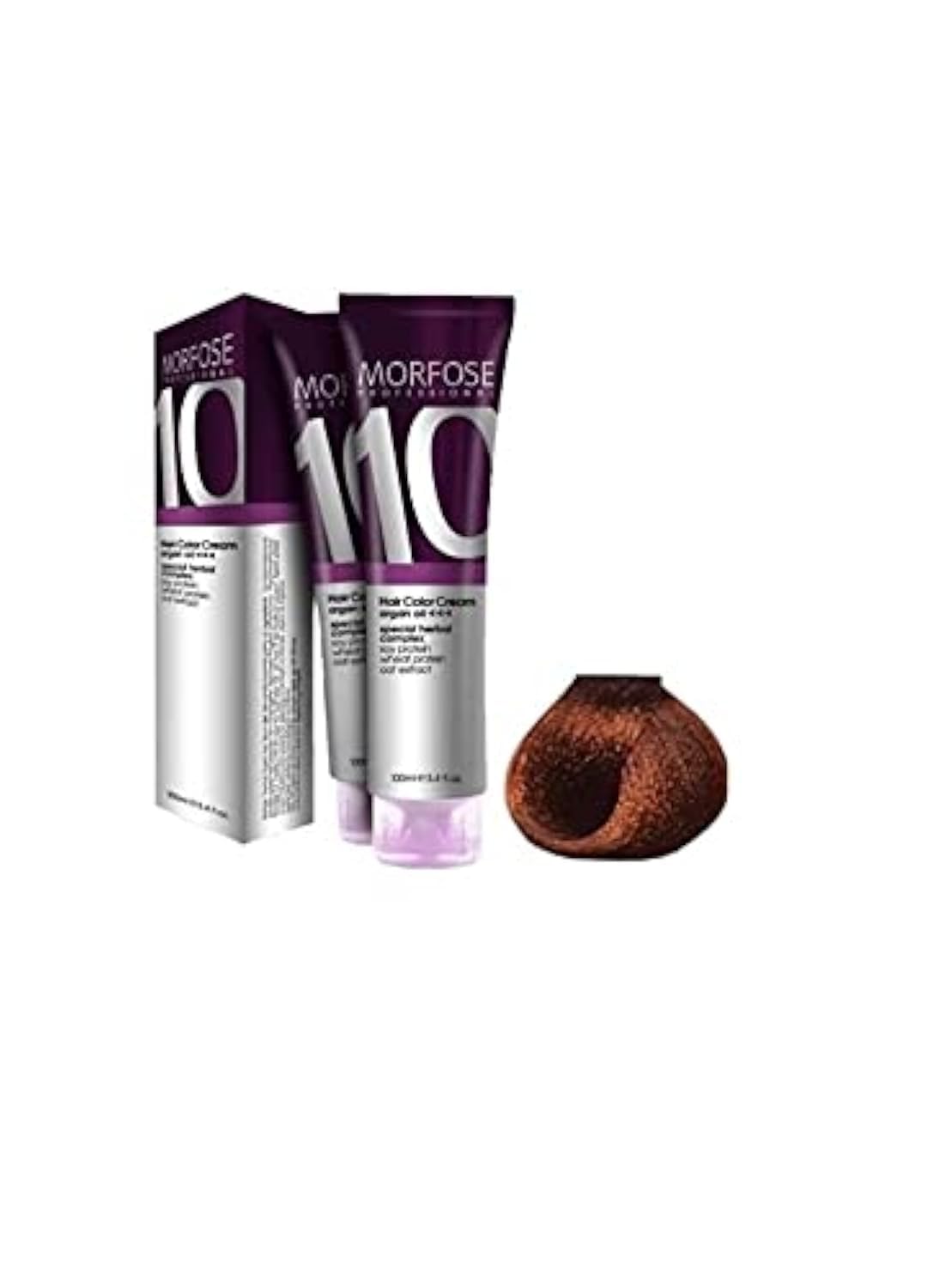 Morfose 10 Professional Hair Colour Cream 100 ml, No. 6.44 Dark Intense Copper