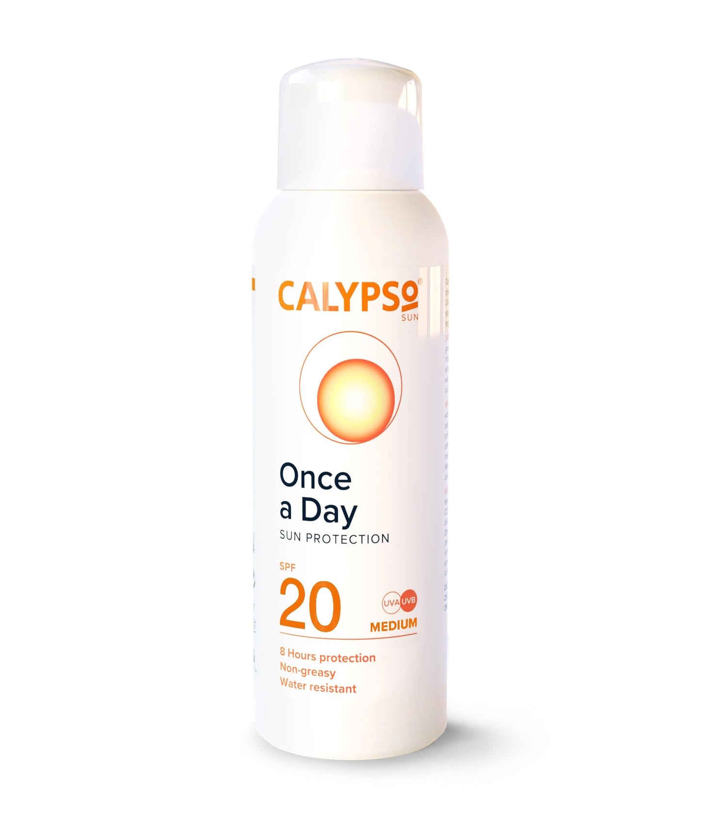 Calypso Once A Day Sun Protection Lotion SPF20 | 8 Hours Sun Protection | Non Greasy | Superior 4 Start UVA Rating - 200 ml CALC20L