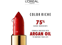 L'ORÉAL L'Oréal Paris Color Riche Satin Smooth Lipstick, Moisturising Pure Pigment Lip Colour, With Omega 3 & Vitamin E, 118 French Made