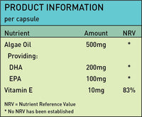 NutriVolv Vegan Omega 3 Algae Oil 500mg | 120 Vegan Softgels | DHA 200mg & EPA 100mg | Vegan Alternative to Omega 3 Fish Oil | Supports Eye, Brain & Heart Health | Essential Fatty Acid