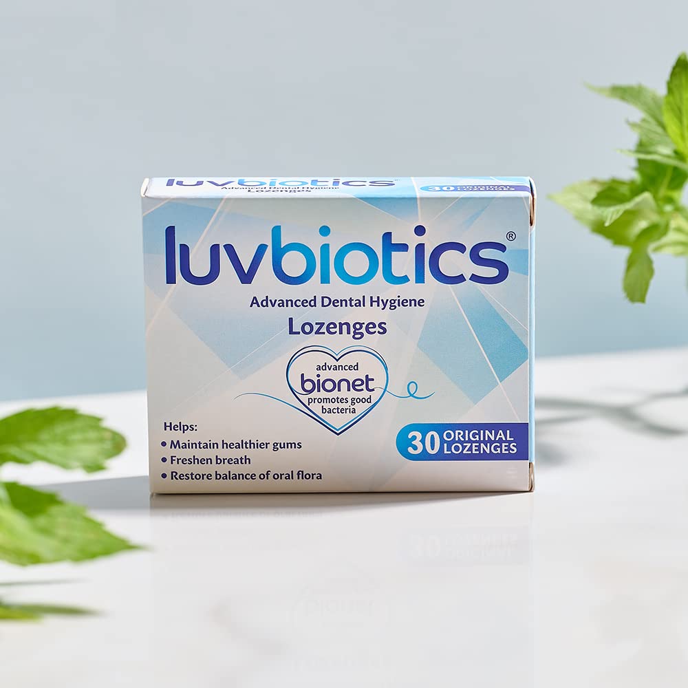 luvbiotics Original, Cherry & Lemon Flavour Lozenges (Each Flavour Pack of 30's) - Probiotics and Xylitol Promotes Good Bacteria for Fresh Breath and Healthy Teeth & Gums,Yellow