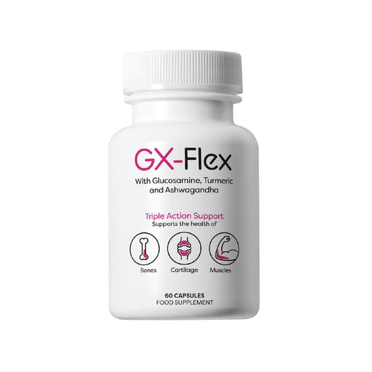 TRIX ES Joint Care Supplement| 12 Proven Natural and Powerful Ingredients for Knee and Joints| Glucosamine, Turmeric, Ashwagandha | Optimal Strength Formula with Black Pepper, Ginger and Essential Vitamins