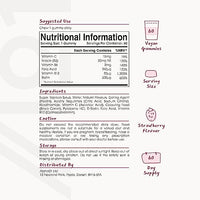 B Complex Gummies - Potent Formula Contains 5 Essential B Vitamins & Vitamin C, Strawberry Flavour - Halal, Non GMO - 60 Vegan Fruity Gummies.