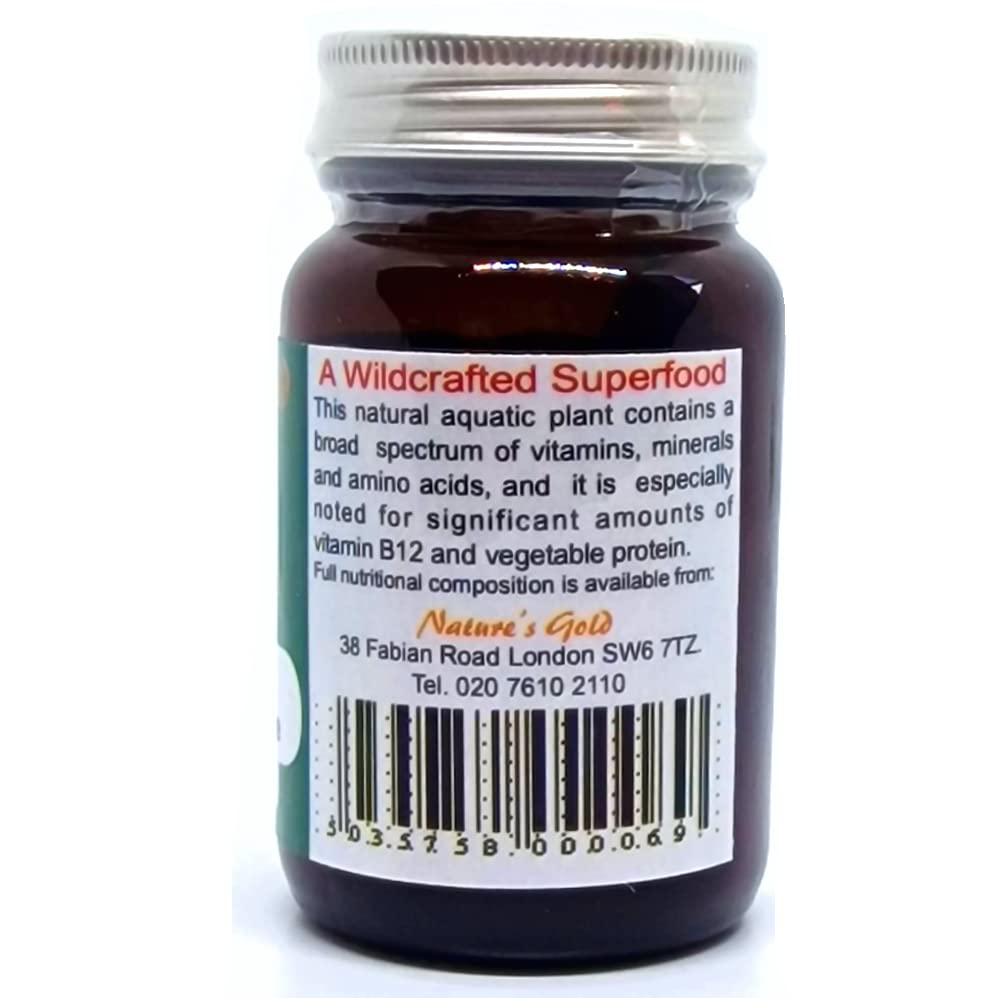 NATURE'S GOLD Nature's Gold Organic Klamath Lake Blue Green Algae Supplement 500mg 60 Tablets