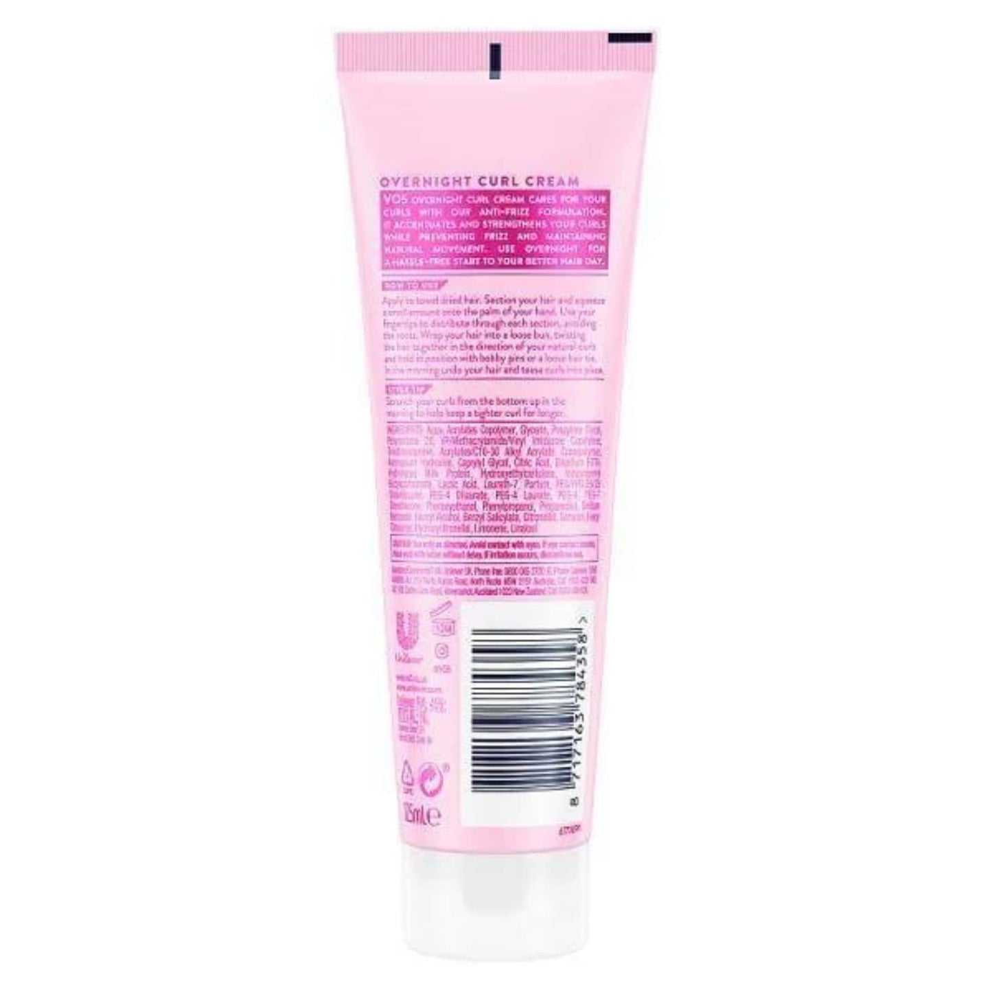 Two x Overnight Curl Cream by VO5 (125ml Each)