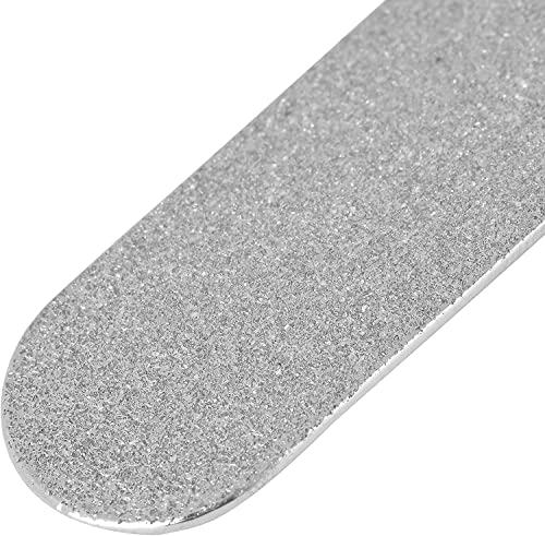 Awans Diamond Deb Nail File, Double Sided Diamond Dust Coating. 6 Inches Reusable Stainless Steel (Nail File - 1)