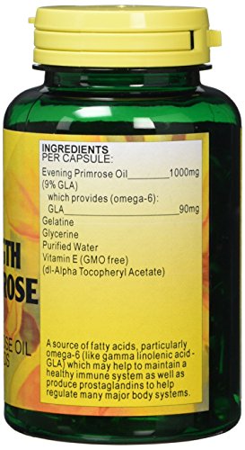 Health Plus High Strength Evening Primrose Oil 1000mg Omega-6 Supplement - 90 Capsules