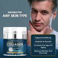 Afcare Retinol Collagen Moisturizer Cream for Men - 5% Retinol + Hyaluronic Acid, Anti-Aging Face Cream, Hydrating, Nourishing, Repairs, Smooths, Tightens, All Skin Types, 50ML.