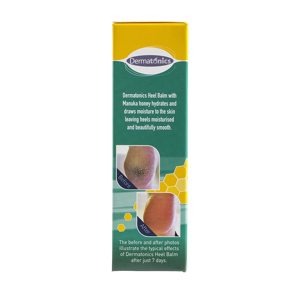 Dermatonics Fast-Acting Manuka Honey Heel Balm | Nourishing Formula for Rough and Cracked Heels | Hydrates and Softens Dry Feet | Suitable for Diabetics | 125 ml