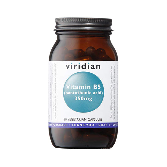 Viridian - Vitamin B5 (Pantothenic Acid) 350mg - 90 Vegetarian Capsules