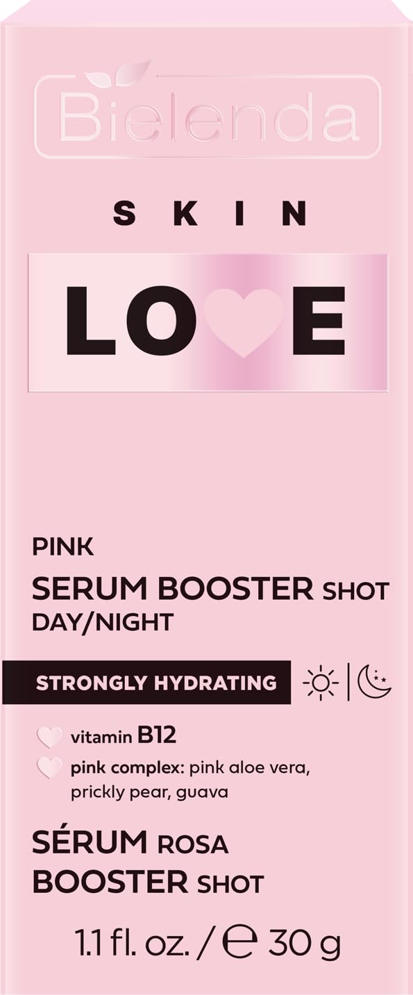 Bielenda SKIN LOVE Strongly moisturizing Pink Booster Shot Serum for daily care day and night, 30 g